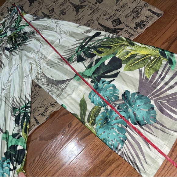 Fashion Nova NWT! Costa Rica Printed Green/Combo Jumsuit Size M - Picture 13 of 15